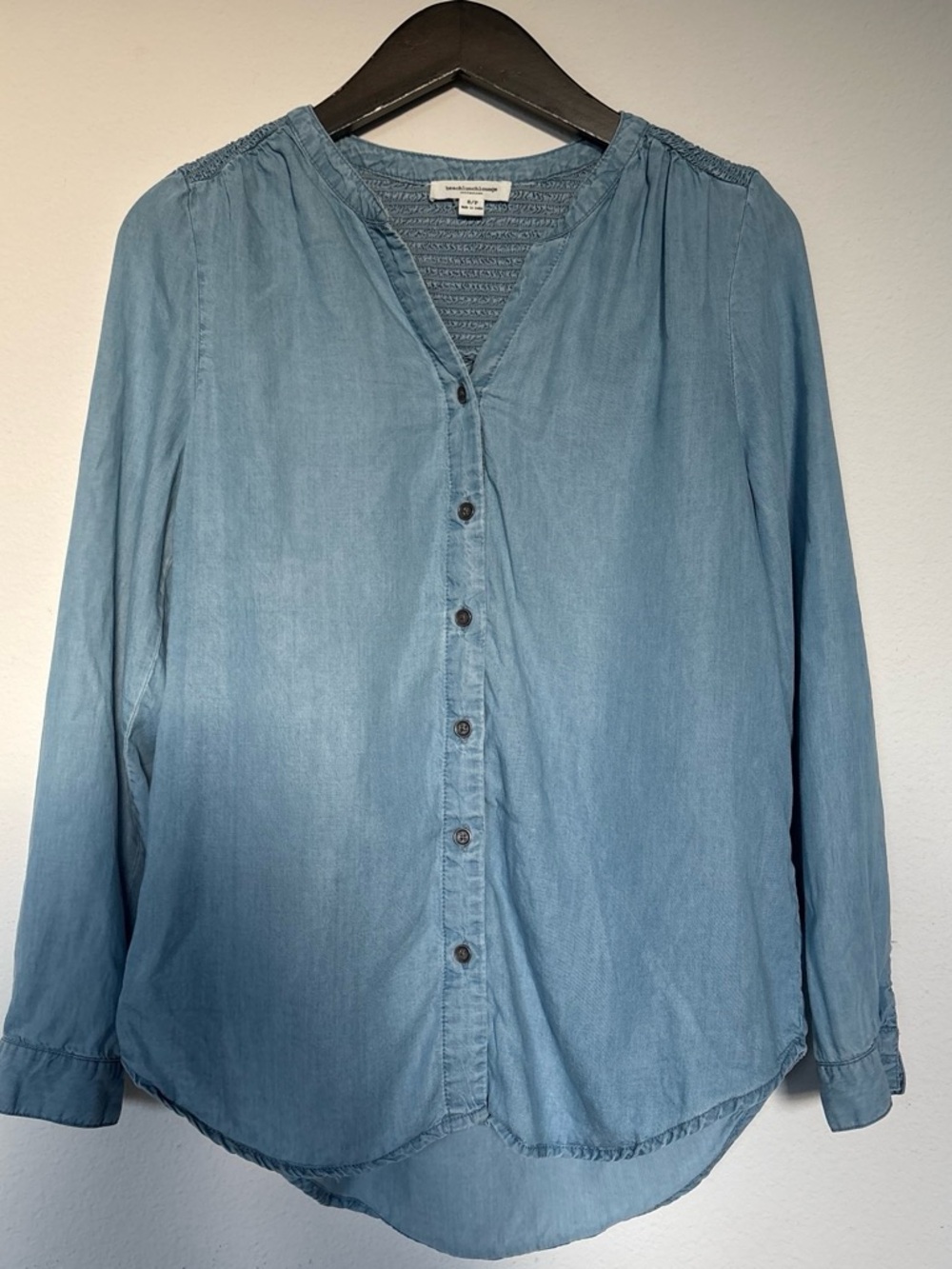 beachlunchlounge Light Blue Chambray Blouse